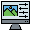Ícone de um monitor